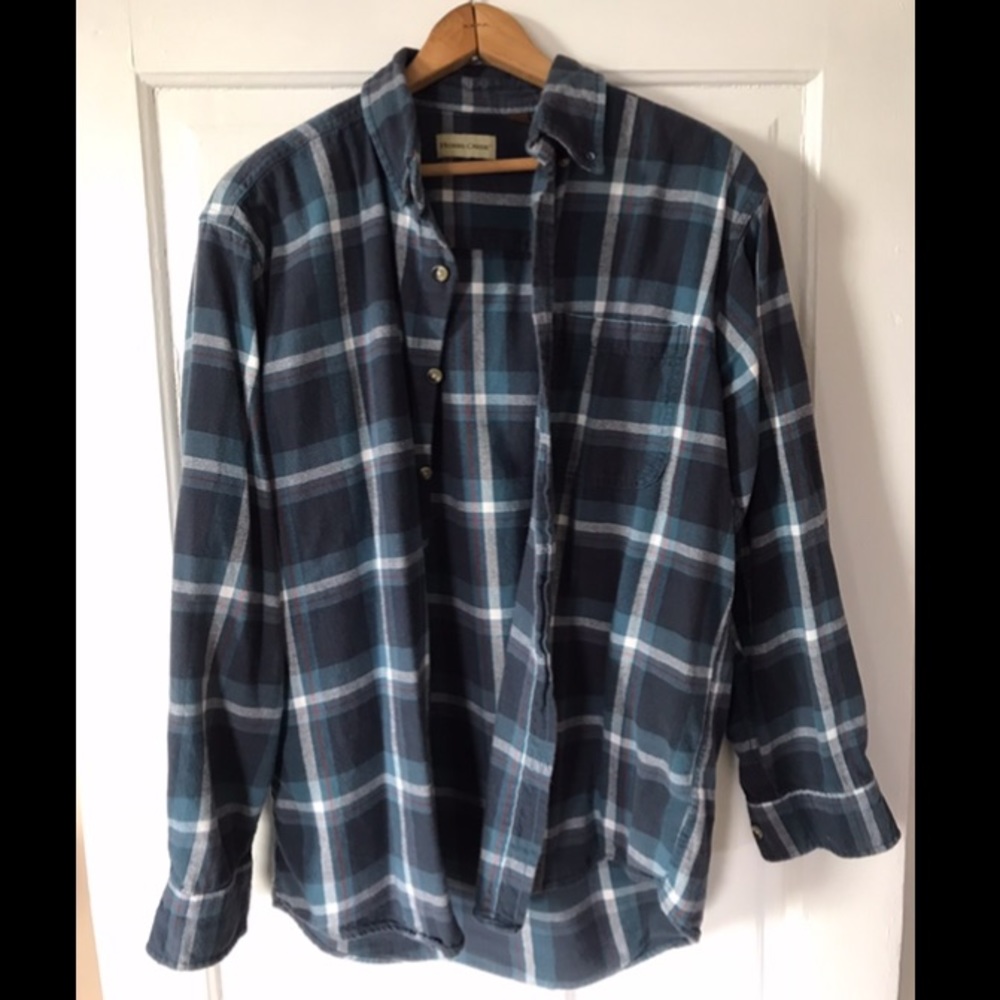 Plaid Flannel Button Down Long Sleeved Shirt